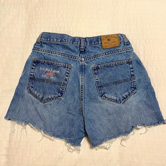 Vintage High Waisted US Denim Shorts - Picture 1 of 13